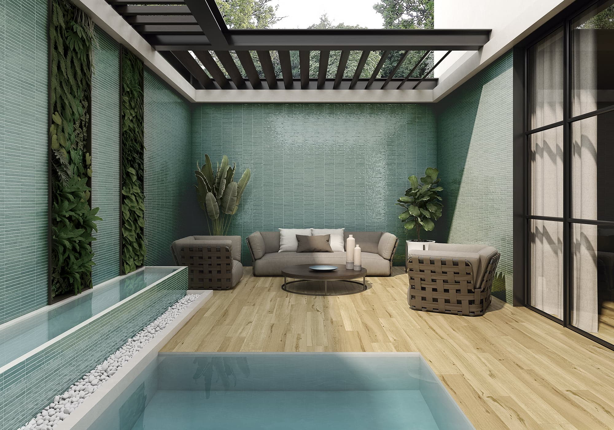 Premium tile and flooring lounge display