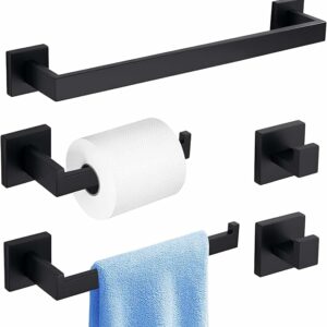 5 piece bathroom hardware set